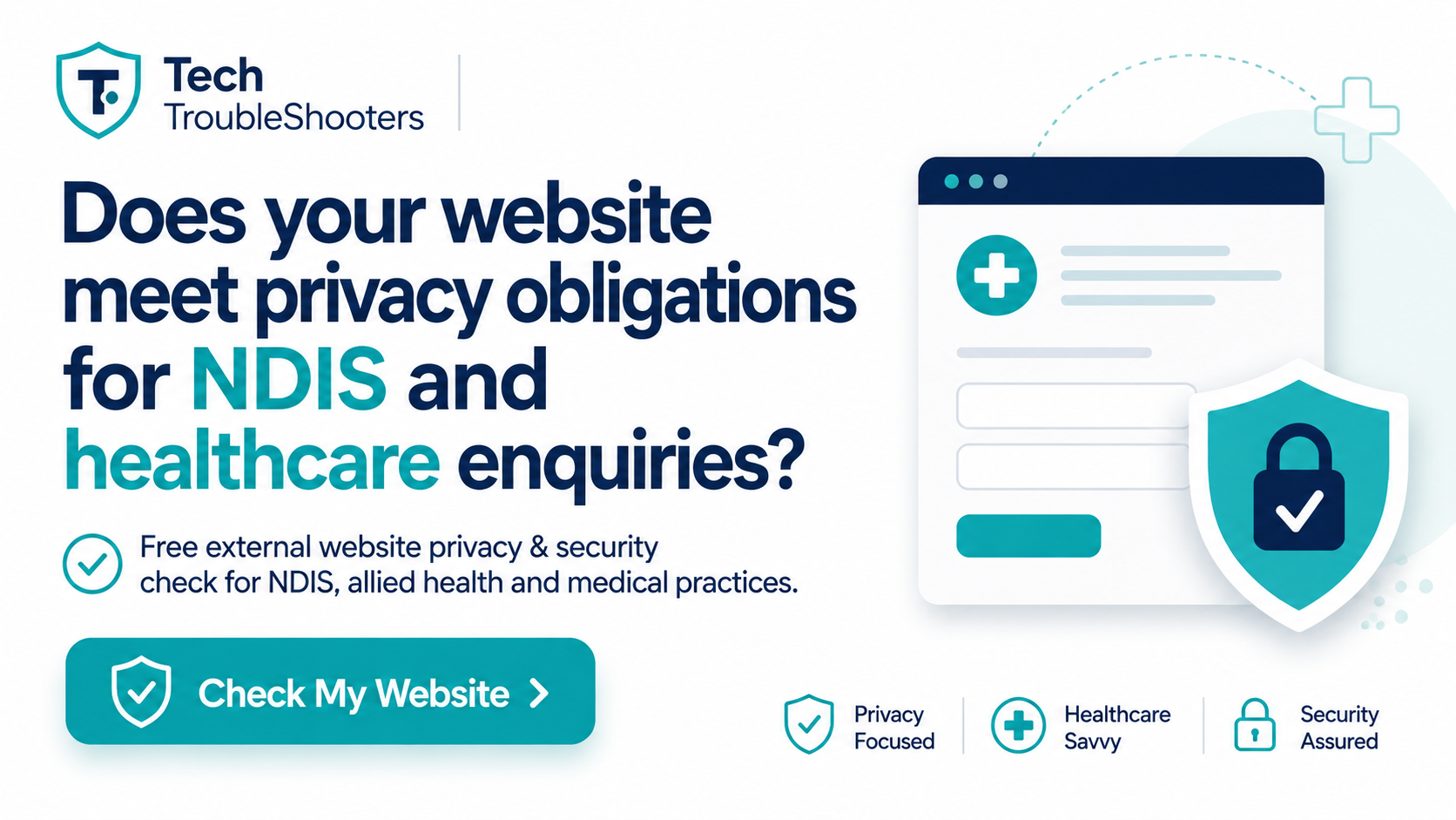 Free healthcare website privacy scanner — check forms, privacy policies, security headers and data handling